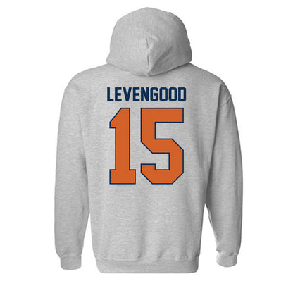 Wheaton IL - NCAA Baseball : David Levengood - Classic Shersey Hooded Sweatshirt-1