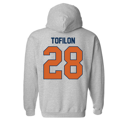 Wheaton IL - NCAA Football : Nate Tofilon - Classic Shersey Hooded Sweatshirt-1