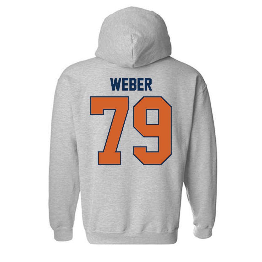 Wheaton IL - NCAA Football : Jake Weber - Classic Shersey Hooded Sweatshirt-1