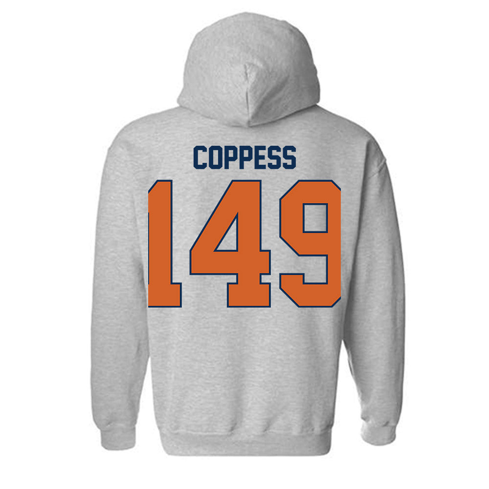 Wheaton IL - NCAA Wrestling : Cale Coppess - Classic Shersey Hooded Sweatshirt-1