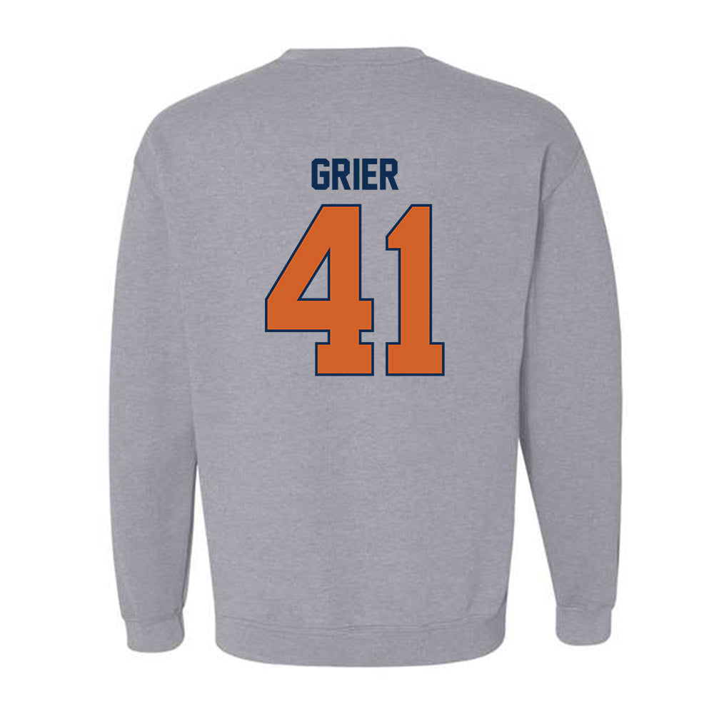 Wheaton IL - NCAA Baseball : Kyle Grier - Classic Shersey Crewneck Sweatshirt-1