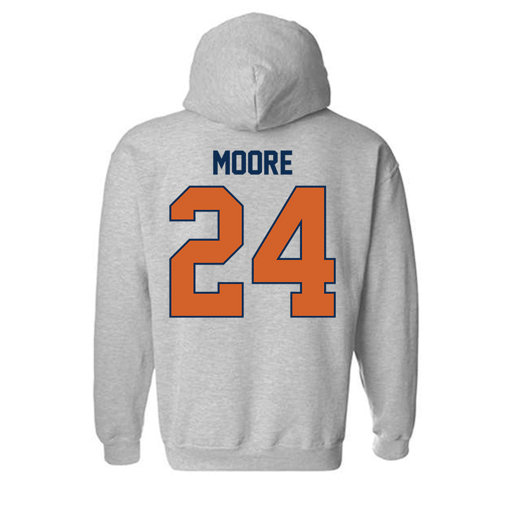 Wheaton IL - NCAA Football : Colin Moore - Classic Shersey Hooded Sweatshirt-1