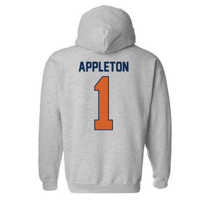Wheaton IL - NCAA Men's Basketball : Cody Appleton - Classic Shersey Hooded Sweatshirt-1