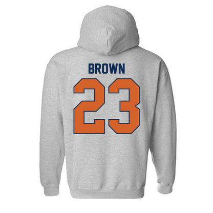 Wheaton IL - NCAA Men's Soccer : Sam Brown - Classic Shersey Hooded Sweatshirt-1