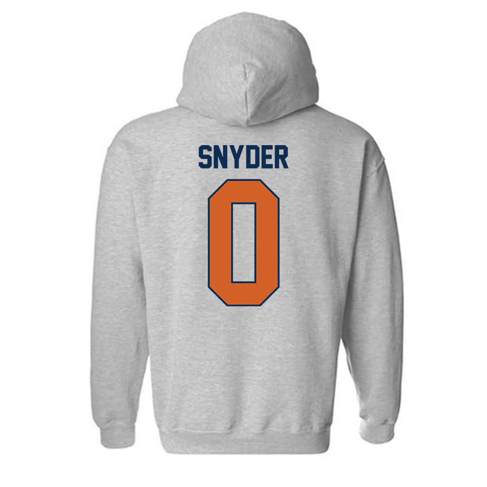 Wheaton IL - NCAA Baseball : Caleb Snyder - Classic Shersey Hooded Sweatshirt-1