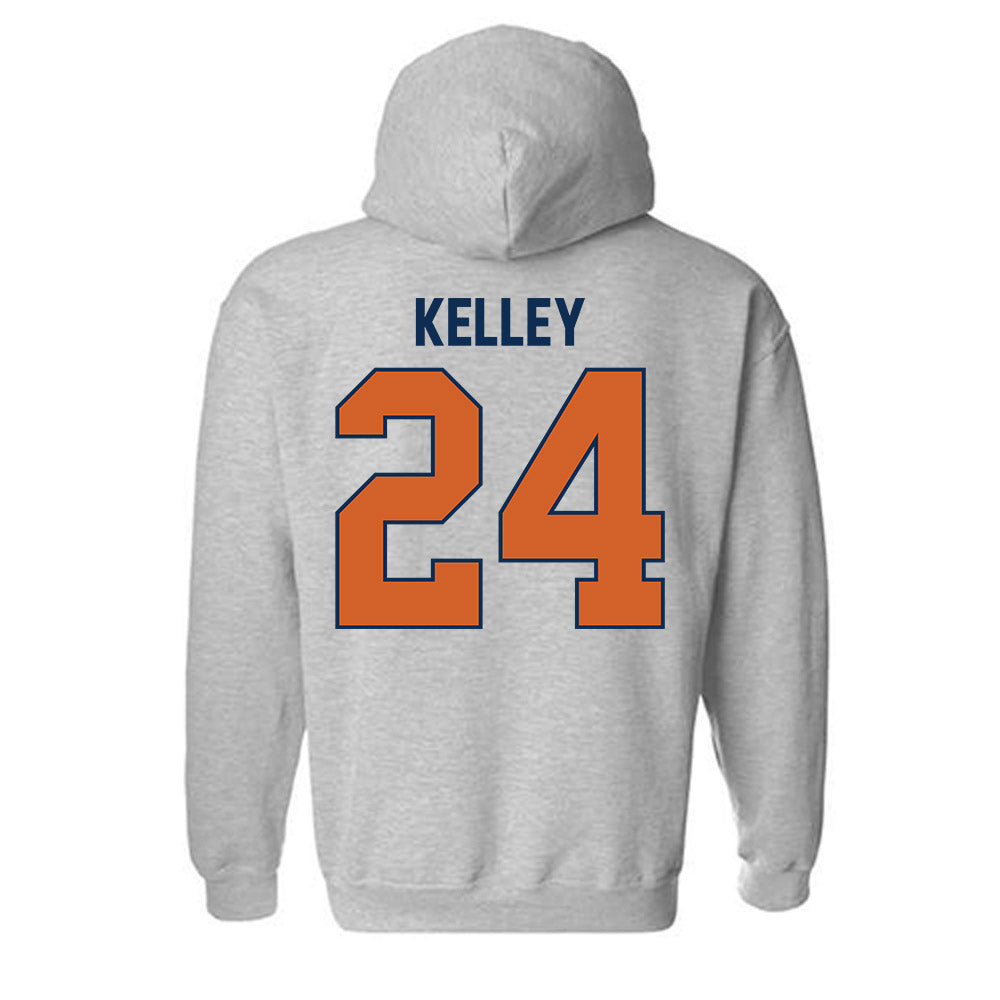 Wheaton IL - NCAA Baseball : Caleb Kelley - Classic Shersey Hooded Sweatshirt-1
