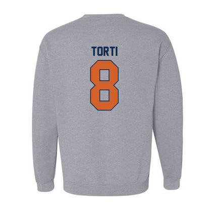 Wheaton IL - NCAA Football : Luca Torti - Classic Shersey Crewneck Sweatshirt-1