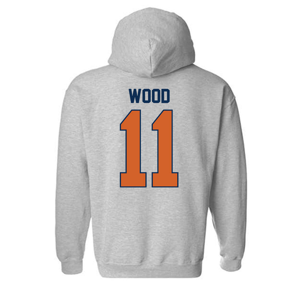 Wheaton IL - NCAA Women's Soccer : Katherine Wood - Classic Shersey Hooded Sweatshirt-1