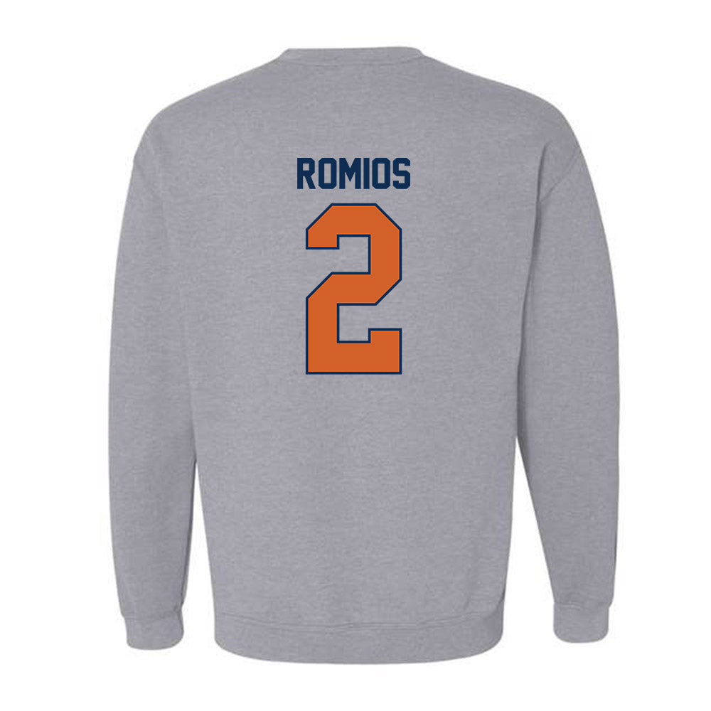 Wheaton IL - NCAA Baseball : Niko Romios - Classic Shersey Crewneck Sweatshirt-1