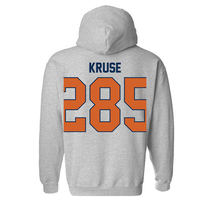 Wheaton IL - NCAA Wrestling : Joseph Kruse - Classic Shersey Hooded Sweatshirt-1