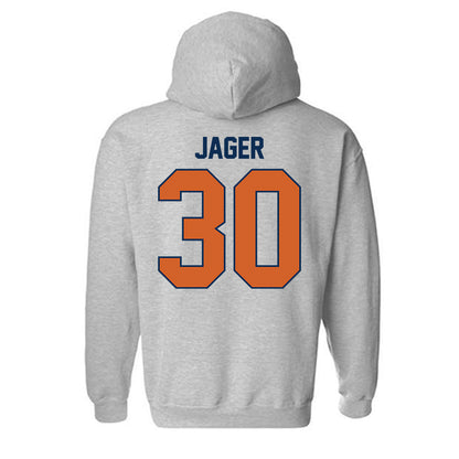 Wheaton IL - NCAA Football : Kenny Jager - Classic Shersey Hooded Sweatshirt-1