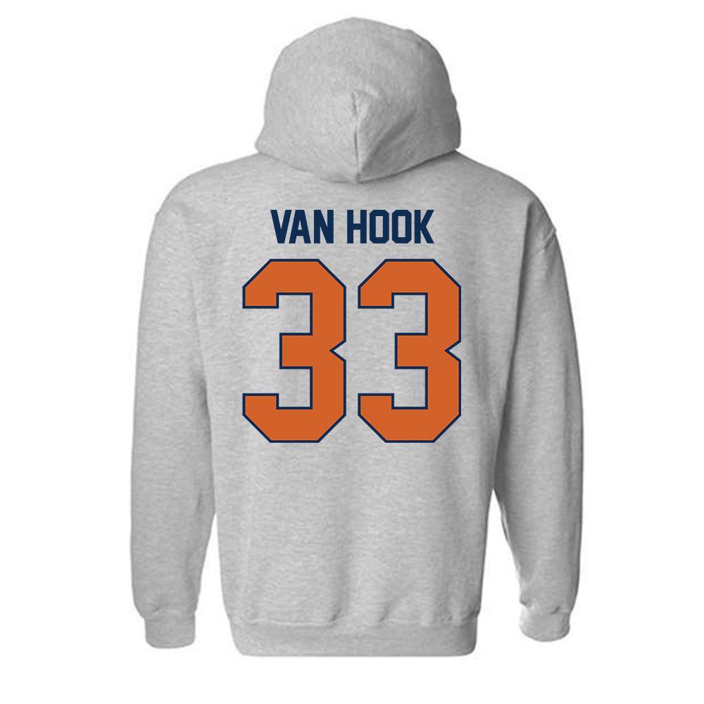 Wheaton IL - NCAA Baseball : JD Van Hook - Classic Shersey Hooded Sweatshirt-1
