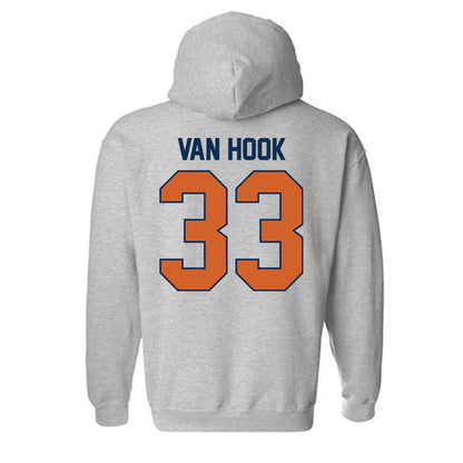Wheaton IL - NCAA Baseball : JD Van Hook - Classic Shersey Hooded Sweatshirt-1