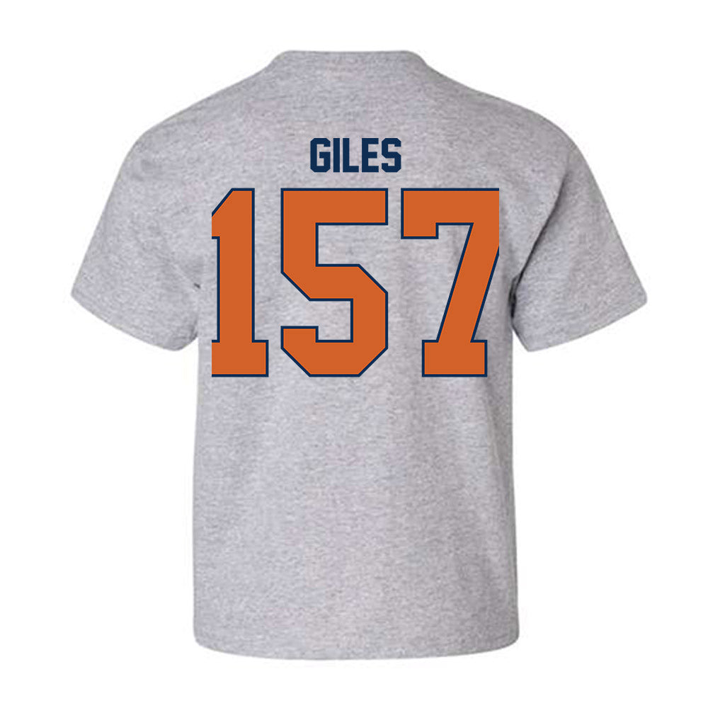 Wheaton IL - NCAA Wrestling : Deonta Giles - Classic Shersey Youth T-Shirt-1