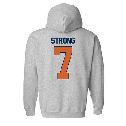 Wheaton IL - NCAA Women's Soccer : Calah Strong - Classic Shersey Hooded Sweatshirt-1