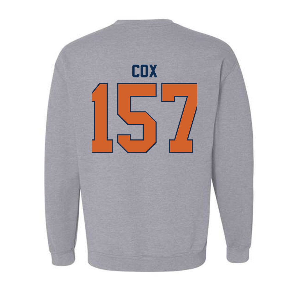 Wheaton IL - NCAA Wrestling : Caleb Cox - Classic Shersey Crewneck Sweatshirt-1