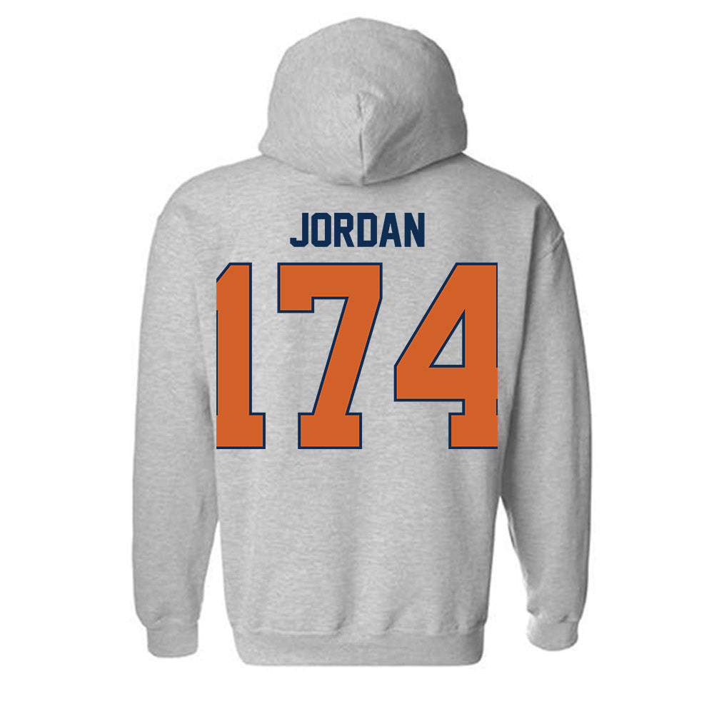 Wheaton IL - NCAA Wrestling : Drew Jordan - Classic Shersey Hooded Sweatshirt-1