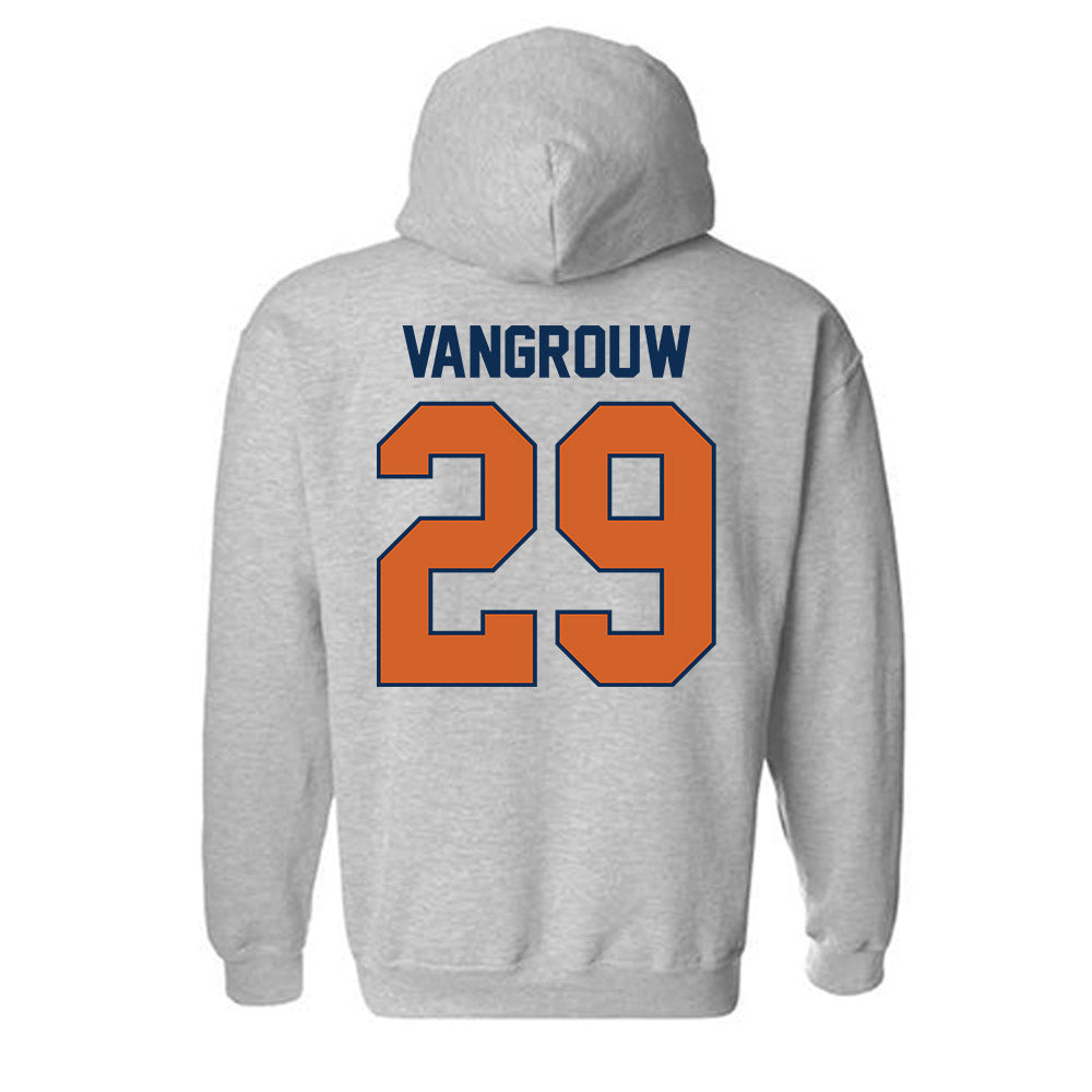 Wheaton IL - NCAA Baseball : Jamin VanGrouw - Classic Shersey Hooded Sweatshirt-1