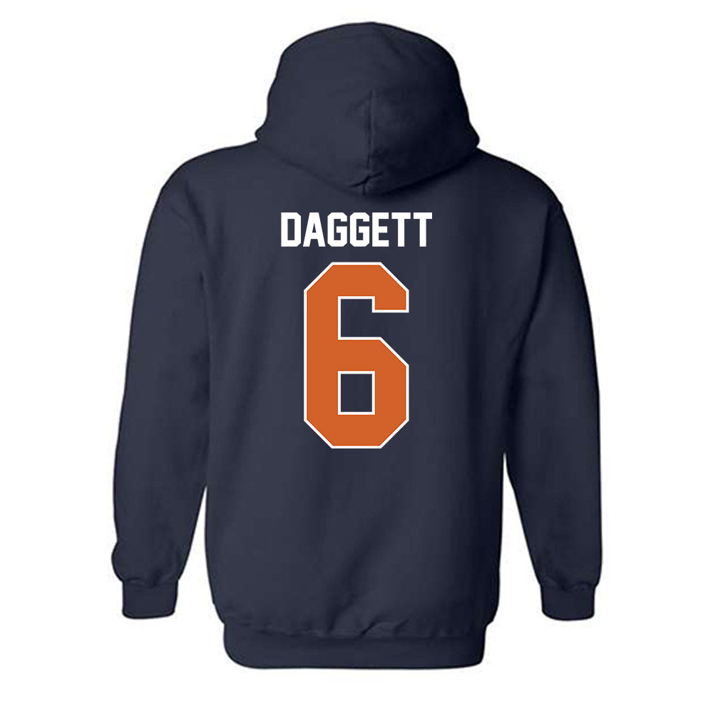Wheaton IL - NCAA Baseball : Cole Daggett - Classic Shersey Hooded Sweatshirt-1