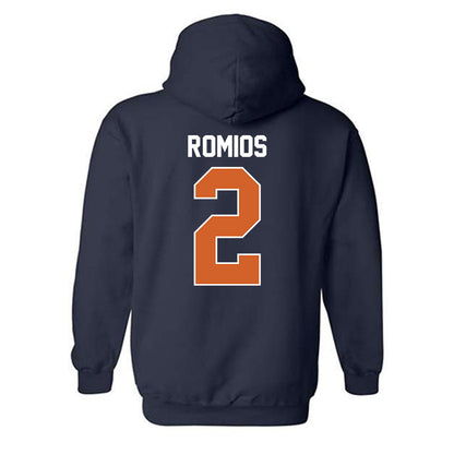 Wheaton IL - NCAA Baseball : Niko Romios - Classic Shersey Hooded Sweatshirt-1