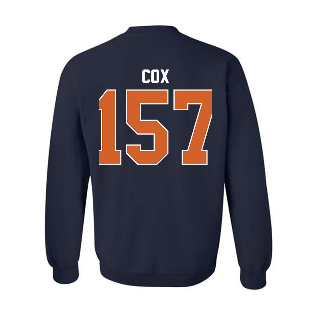 Wheaton IL - NCAA Wrestling : Caleb Cox - Classic Shersey Crewneck Sweatshirt-1