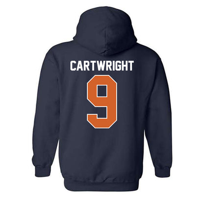 Wheaton IL - NCAA Baseball : Ryan Cartwright - Classic Shersey Hooded Sweatshirt-1