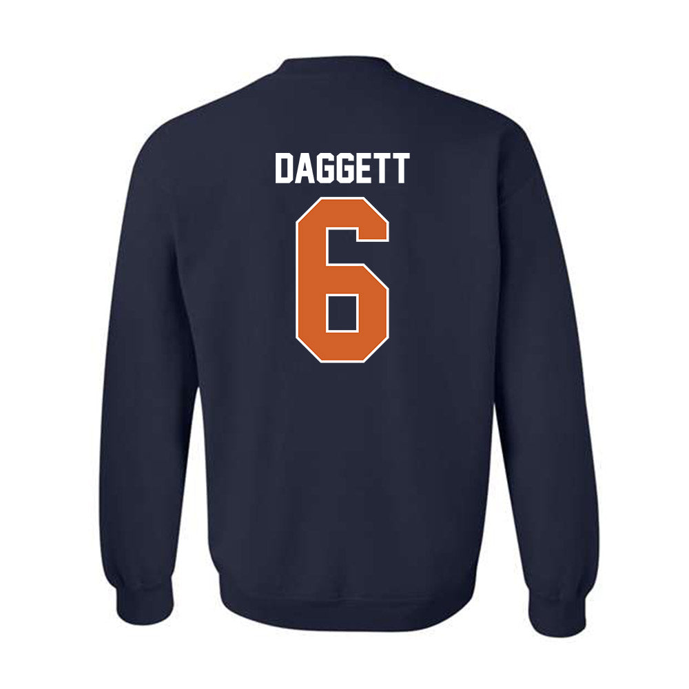 Wheaton IL - NCAA Baseball : Cole Daggett - Classic Shersey Crewneck Sweatshirt-1