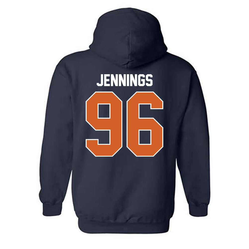 Wheaton IL - NCAA Football : Chase Jennings - Classic Shersey Hooded Sweatshirt-1