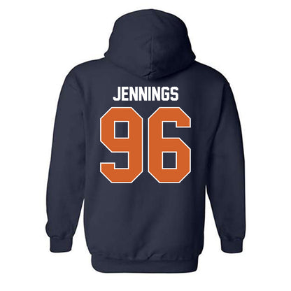 Wheaton IL - NCAA Football : Chase Jennings - Classic Shersey Hooded Sweatshirt-1