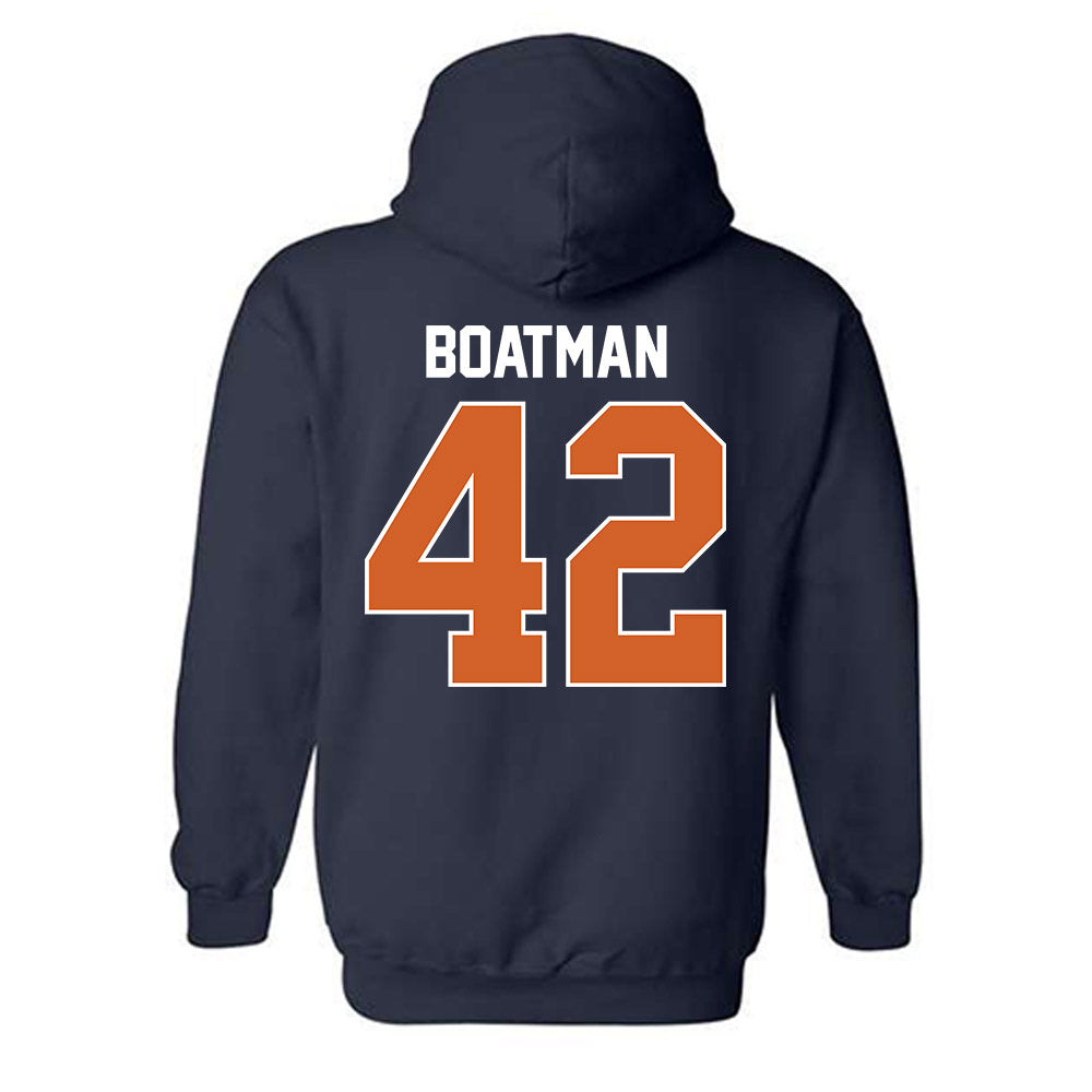 Wheaton IL - NCAA Football : Clay Boatman - Classic Shersey Hooded Sweatshirt-1