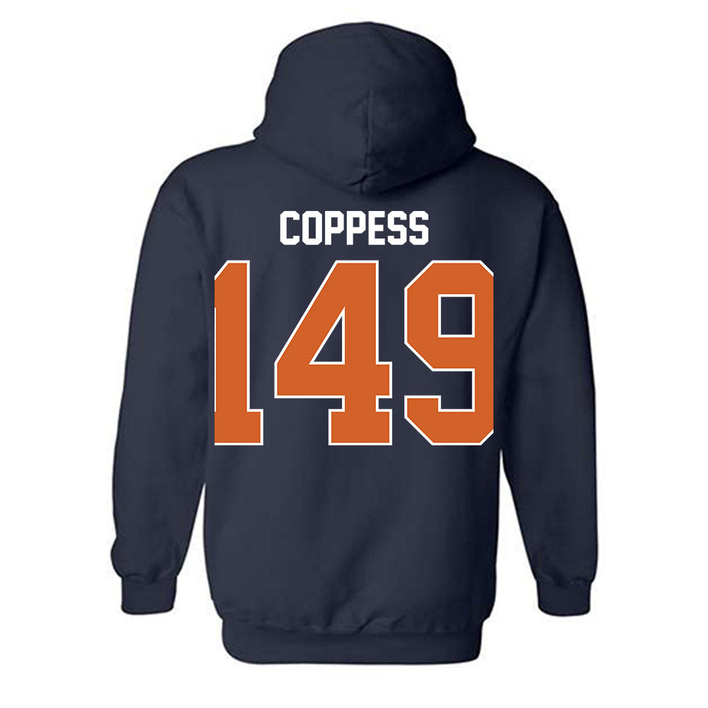 Wheaton IL - NCAA Wrestling : Cale Coppess - Classic Shersey Hooded Sweatshirt-1