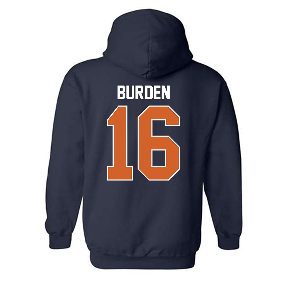Wheaton IL - NCAA Baseball : Nate Burden - Classic Shersey Hooded Sweatshirt-1