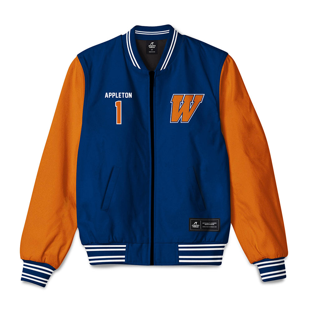 Wheaton IL - NCAA Men's Basketball : Cody Appleton - Bomber Jacket-0