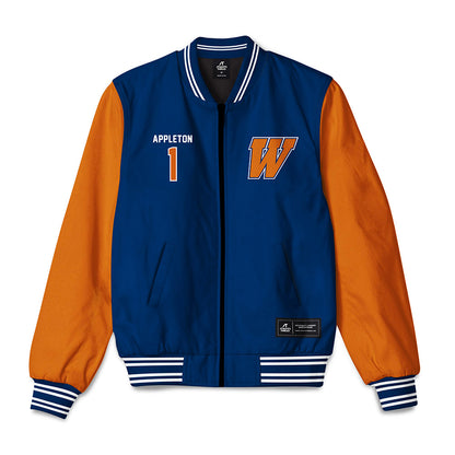 Wheaton IL - NCAA Men's Basketball : Cody Appleton - Bomber Jacket-0
