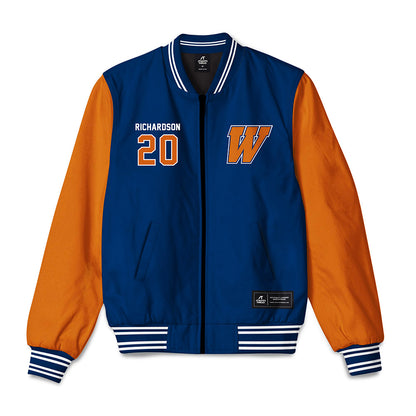 Wheaton IL - NCAA Men's Basketball : Soren Richardson - Bomber Jacket-0