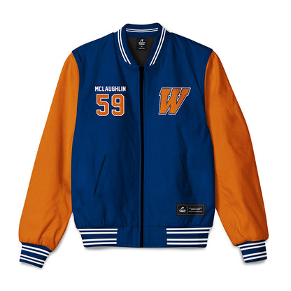 Wheaton IL - NCAA Football : Dawson McLaughlin - Bomber Jacket-0