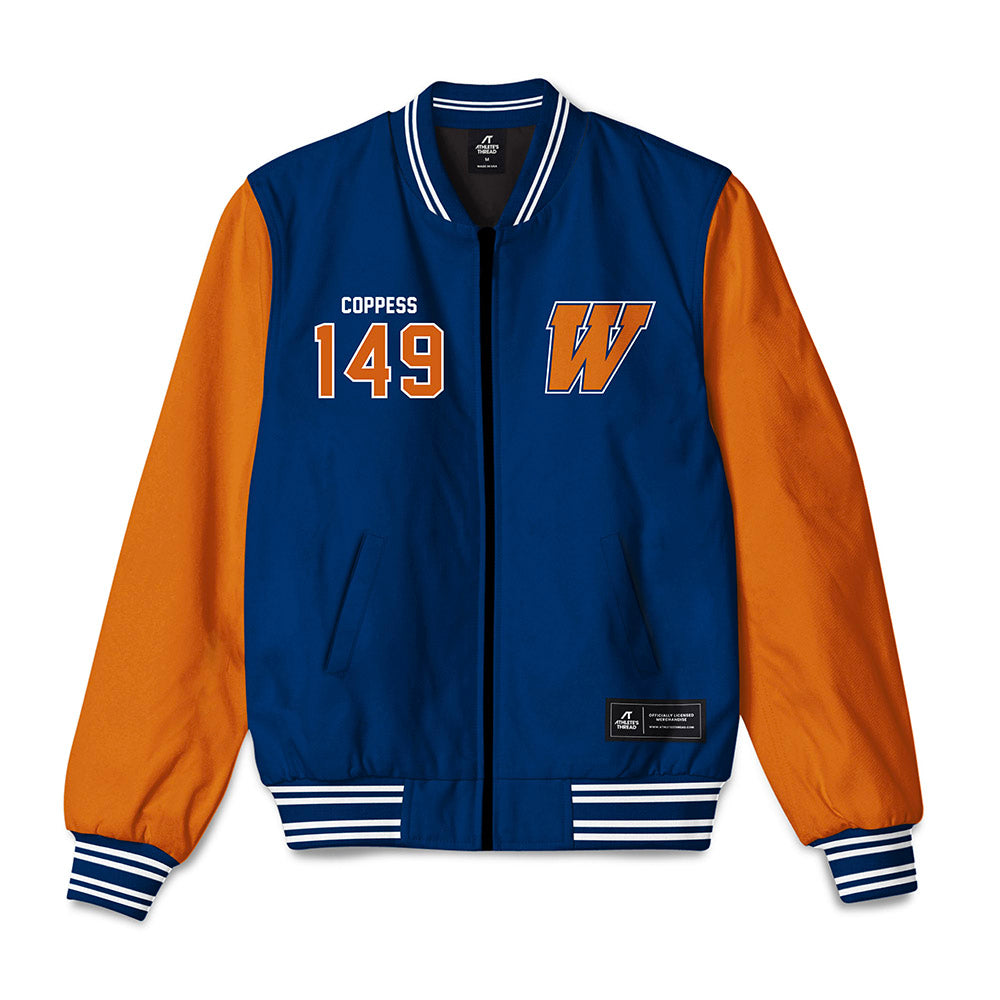 Wheaton IL - NCAA Wrestling : Cale Coppess - Bomber Jacket-0