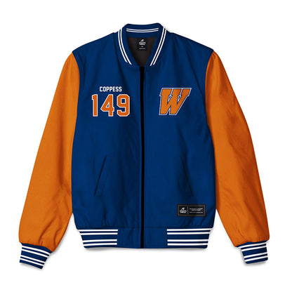 Wheaton IL - NCAA Wrestling : Cale Coppess - Bomber Jacket-0