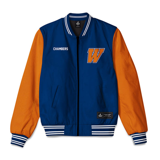 Wheaton IL - NCAA Men's Swimming & Diving : Isaac Chambers - Bomber Jacket-0