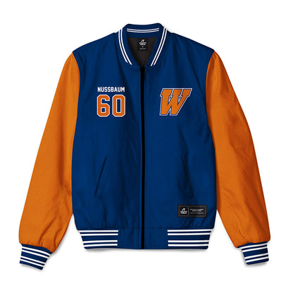Wheaton IL - NCAA Football : David Nussbaum - Bomber Jacket-0