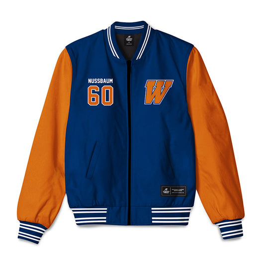 Wheaton IL - NCAA Football : David Nussbaum - Bomber Jacket-0