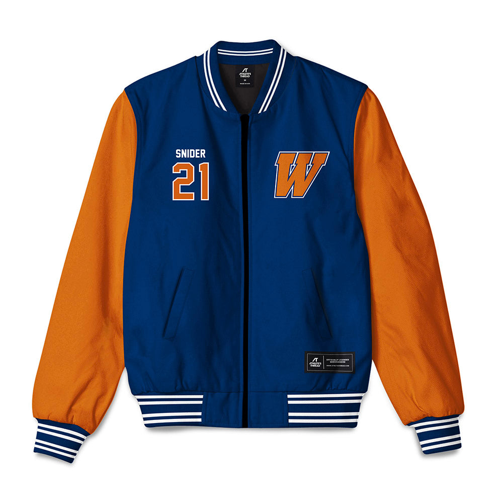 Wheaton IL - NCAA Football : Ben Snider - Bomber Jacket-0