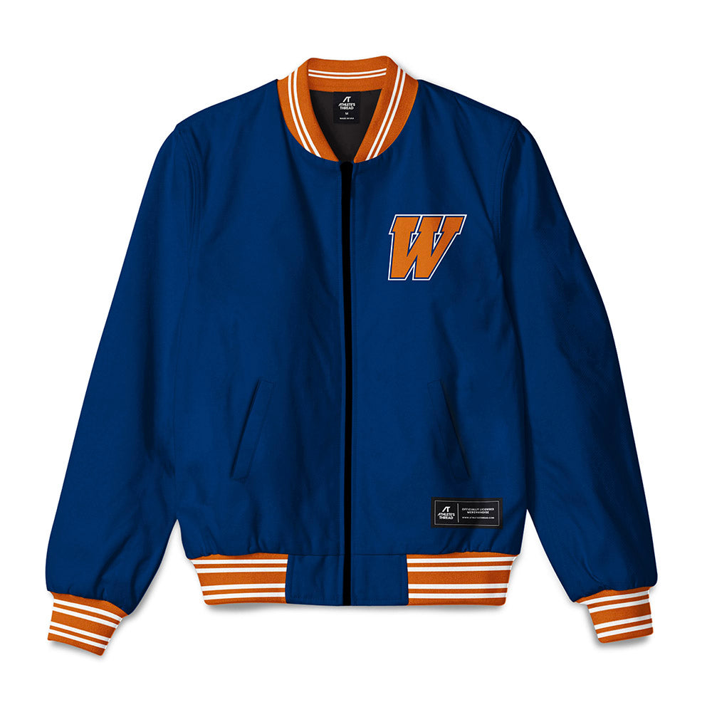 Wheaton IL - NCAA Baseball : Niko Romios - Bomber Jacket-0
