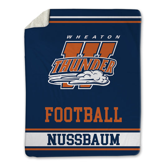 Wheaton IL - NCAA Football : David Nussbaum - Blanket-0