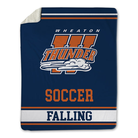Wheaton IL - NCAA Men's Soccer : Cooper Falling - Blanket-0