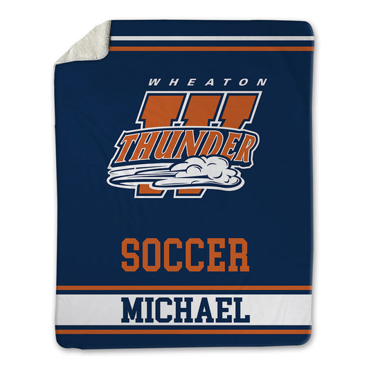 Wheaton IL - NCAA Men's Soccer : Jonathan Michael - Blanket-0