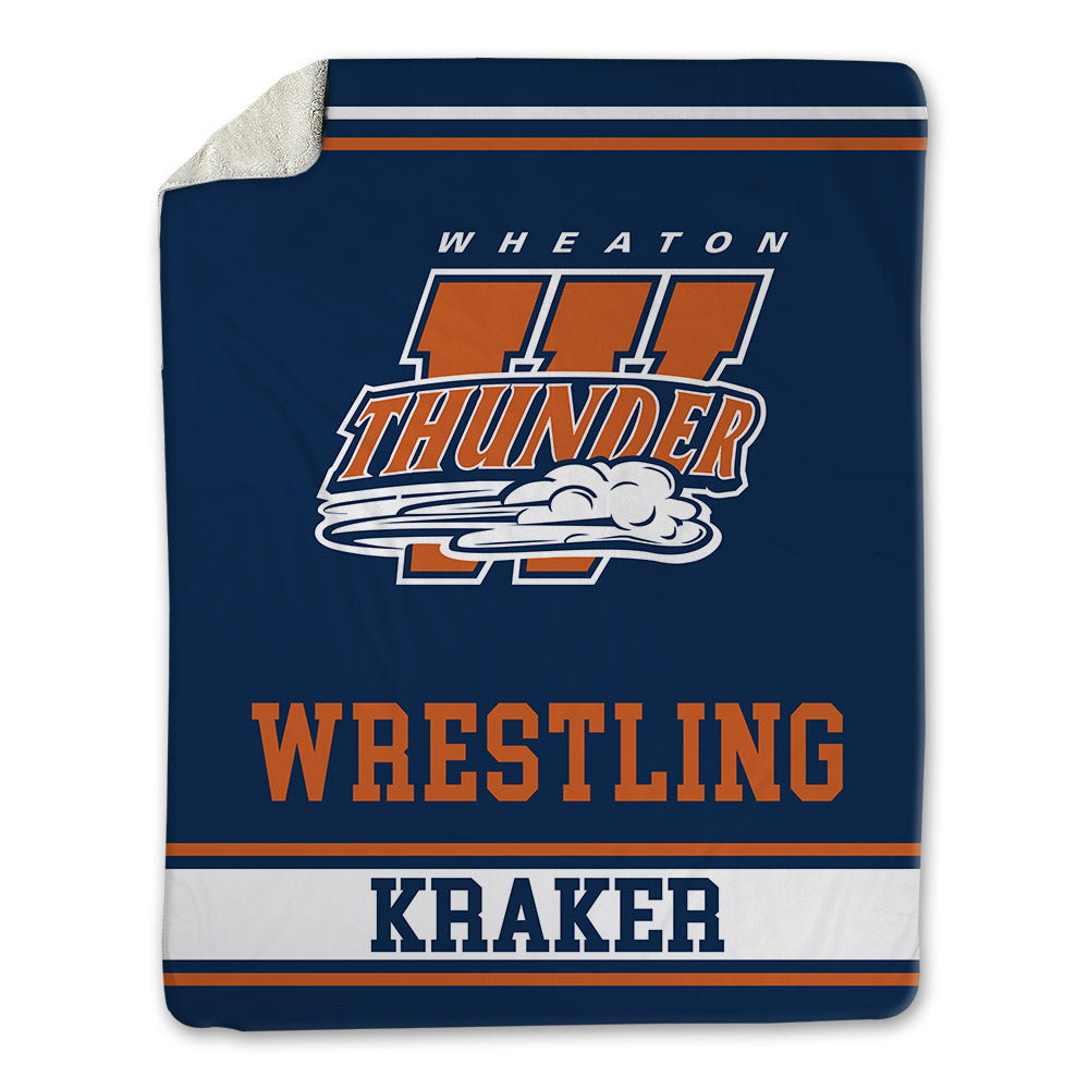 Wheaton IL - NCAA Wrestling : Jacob Kraker - Blanket-0