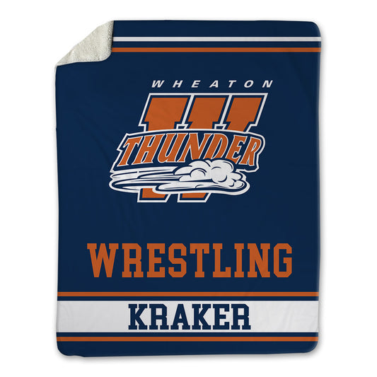 Wheaton IL - NCAA Wrestling : Jacob Kraker - Blanket-0