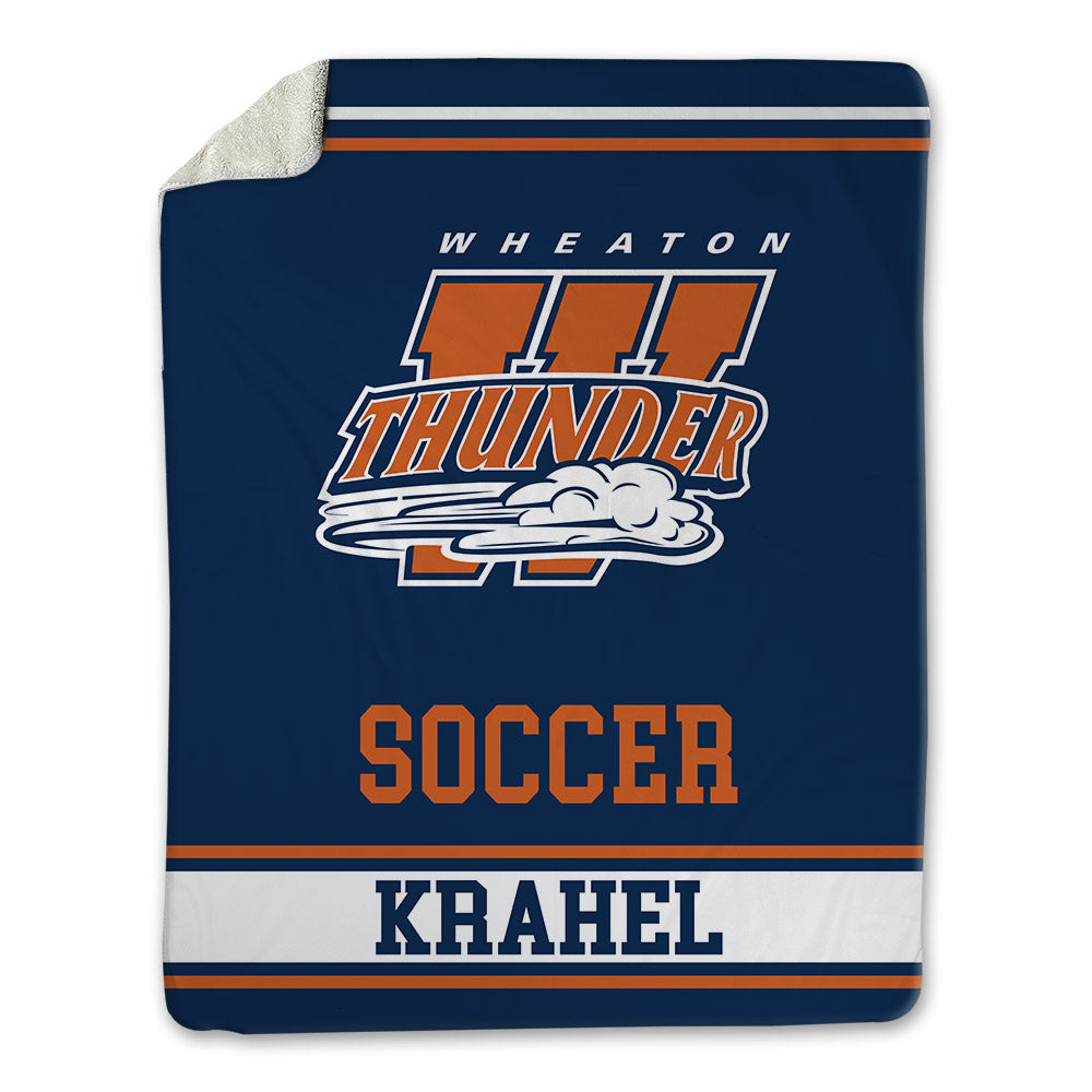 Wheaton IL - NCAA Men's Soccer : Jack Krahel - Blanket-0