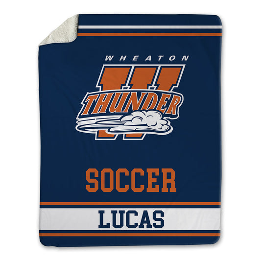 Wheaton IL - NCAA Men's Soccer : Isaac Lucas - Blanket-0